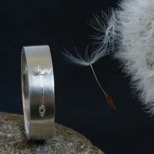 Gemstone Flower Inspired Earrings: Dande wish ring