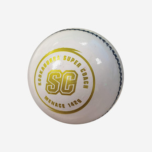 KOOKABURRA SUPER COACH MENACE 2 PIECE CRICKET BALL_156Gram Adi Sports
