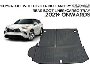 Heavy Duty Cargo Rubber Waterproof Mat Boot Liner Suits Toyota Highlander 2021+