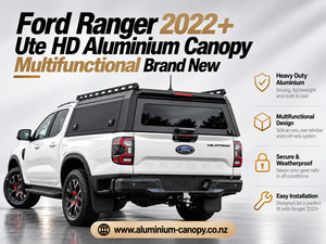 Canopy Drawers Package: Ford Ranger 2022+ HD Aluminium Canopy