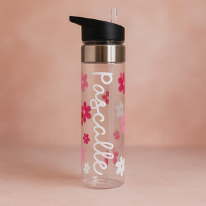 Personalised Items: Personalised Flower Drink Bottle