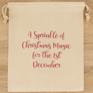 Christmas Collection: The Red December 1st Bag - Christmas Countdown Tradition