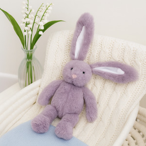 Bunny Soft Toy Mauve – Soft Plush Baby Comforter