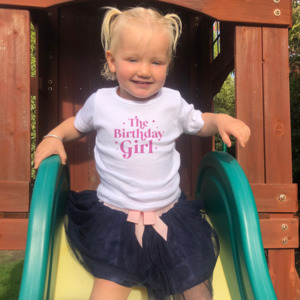 The Birthday Girl T-Shirt or Onesie Pink