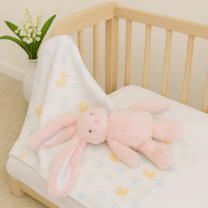 Bunny Soft Toy Pink – Soft Plush Baby Comforter