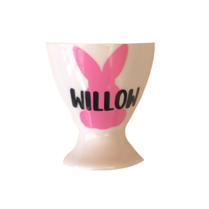 Personalised Egg Cup - Pink