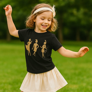 Themed Tees: Girl's Art Deco Tee - Art Deco 2025 Napier Festival T-Shirt NZ