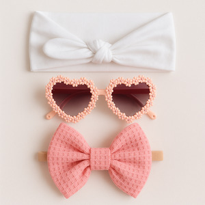 Dresses Tutus Accessories: Apricot Sunglasses & Headband Set + Bonus Headband