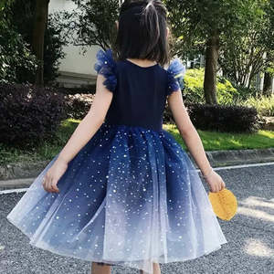 Sparkly Navy Dress - Girls Sequin Party Dress NZ