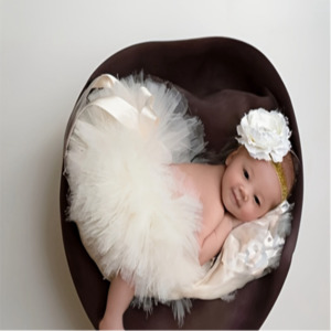 Tutu Skirt and Flower Headband Set