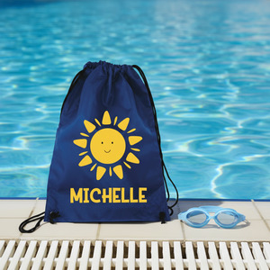 Blue Swim Bag & Goggles Bundle - Personalised Kids Swimming Set NZ