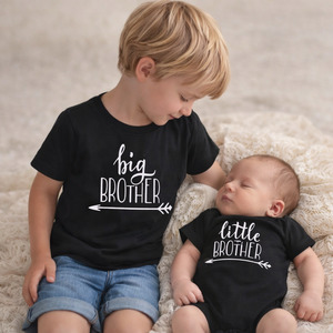 Brother Sister Tees: Big Brother Little Brother Matching Outfit NZ | Sibling Set | Boys Announcement Gift
