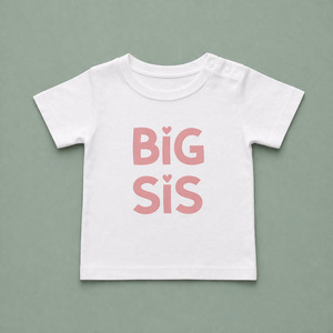 Big Sister Rose Gold Shirt NZ | Kids Tee