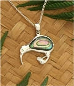 Products: Kiwi NZ Paua Sterling Silver Pendant & Chain