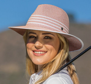 Products: Stay in shape Fedora hat with stripe detail - various colours