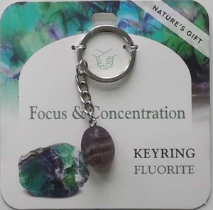 Products: Keyring Fluorite- Focus And Concentration