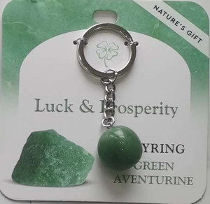 Products: Keyring Green Aventurine- Luck AndProsperity