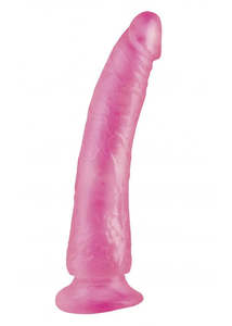 Dongs: Pipedream Basix Slim Pink Dong 7"