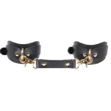 Bondage: Handcuffs black and gold