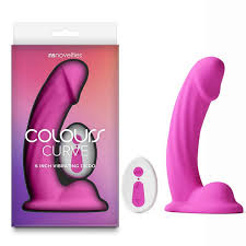 Vibrators: Colours Curve 6" vibrating dildo