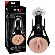Sex Toys For Him: PDX Elite Cock compressor vibrating stroker