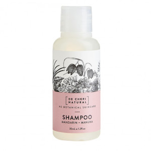 Guest Amenities: De Cheri Natural Mandarin & Manuka Shampoo 35ml (128 bottles/ctn)