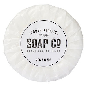 South Pacific Soap Company Pleatwrapped Soap 20g (375 soap/ctn)
