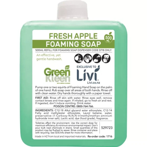 Cartridge Hand Soap: Livi Fresh Apple Foaming Soap Apple 500ml (6 pack) 1716