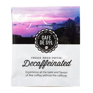 Products: Cafe de Sol Decaffeinated Freeze Dried Coffee Sachets (500 sachets/ctn)
