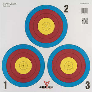 30-06 40cm Target Face - Paper - 3 Spot
