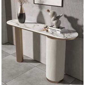 Marble Console Table Hallway Table / demo