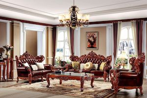 Leather Sofa: Carolina 3 PieceS Leather Sofa Set - Preorder Available