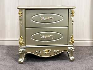 Bedside Table: Bedside Table 115 Golden-DEMO clearance