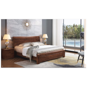 Bed: Lincoln Solid timber Queen Bed Frame