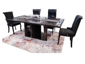 Dining Table: Moderna Marble Dining Table