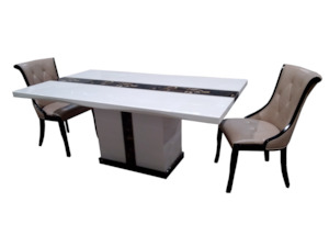 Dining Table: Metro Marble Dining Table - Preorder Available