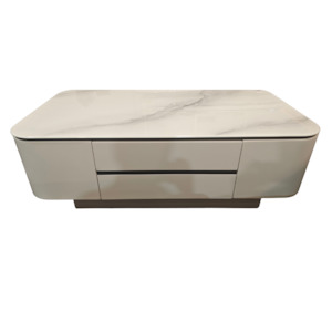 Livingroom: Solid Wood Coffee Table with Sintered Stone Top
