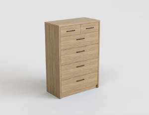 Bed Room: Platsa 6 Drawer Tallboy, Grey Oak
