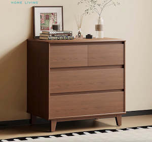 Arezzo 2 over 2 Lowboy, Claro Walnut
