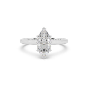 Solitaire Engagement Ring: Solitaire Marquise Engagement Ring