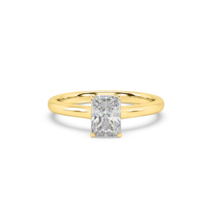 Traditional Solitaire Radiant Engagement Ring