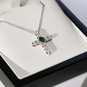 All Jewellery: Birthstone & Diamond Cross