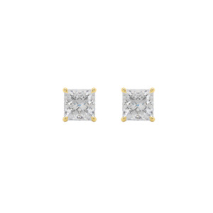 Princess Diamond Stud Earrings (Total 2.00ct)