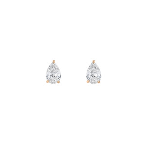 Earrings: Pear Diamond Stud Earrings (Total 2.00ct)