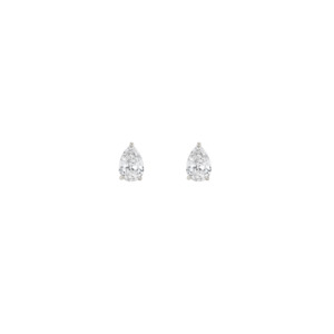 Pear Diamond Stud Earrings (Total 0.50ct)
