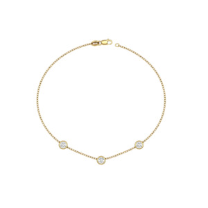 Bracelets: Trio Bezel Diamond Bracelet (Total 0.30ct)