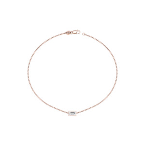 Bracelets: Baguette Diamond Bezel Bracelet (Total 0.15ct)