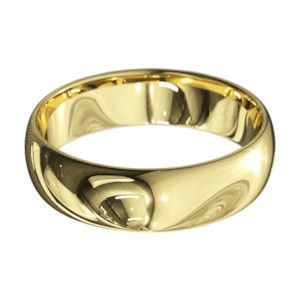 Mens: 5.00MM Half Round Ring