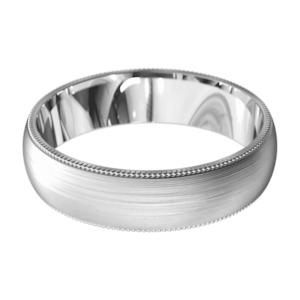 Mens: 5.00MM Milgrain Edge Ring