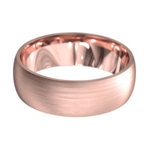 7.00MM Half Round Brushed Ring